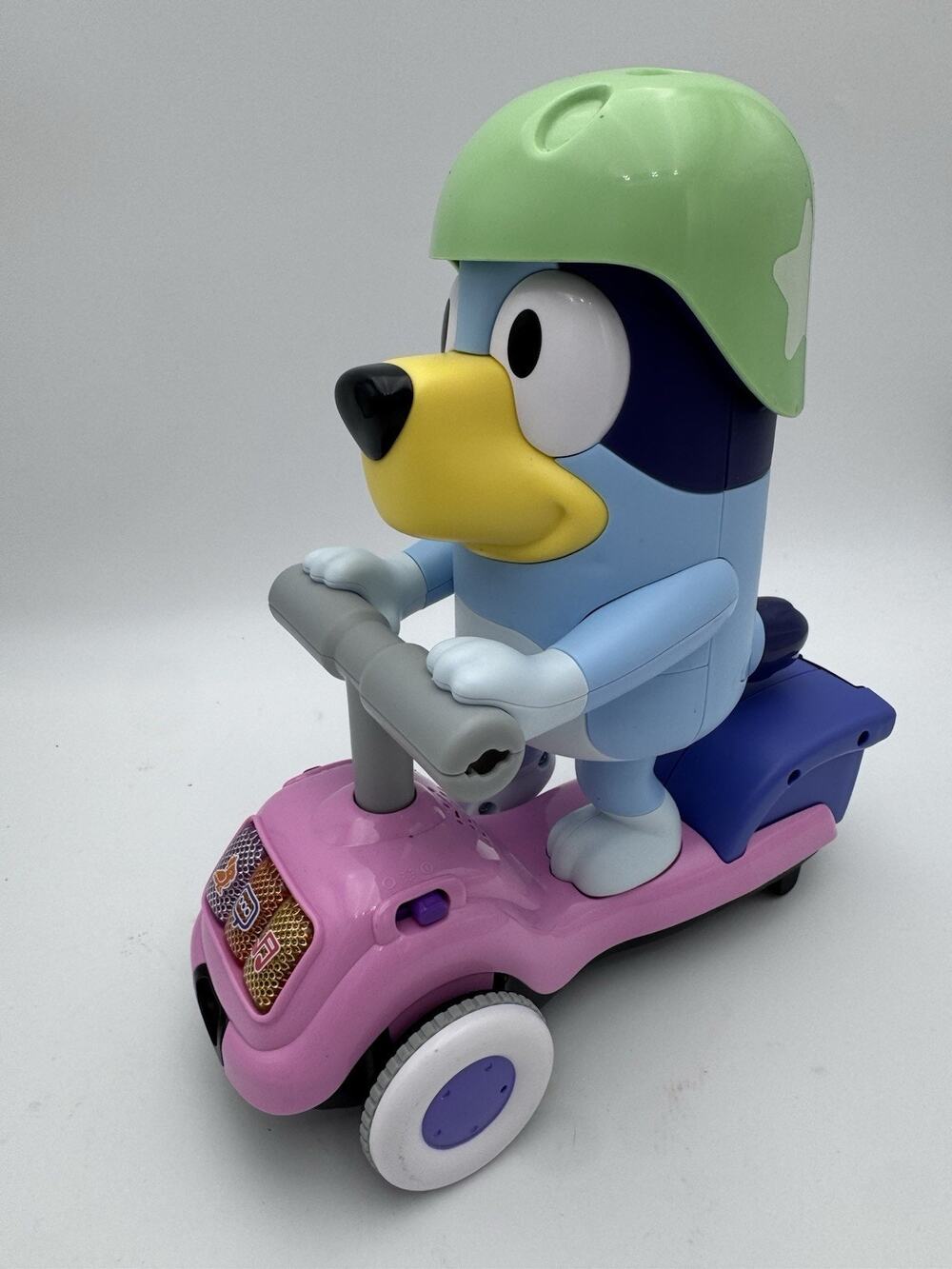 Bluey Interactive Scooter Toy Sings Walks Moves Foot Pink Scooter 11”